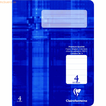 25 x Clairefontaine Schulheft A5 Lineatur 4 16 Blatt 25 x Clairefontaine Schulheft A5 Lineatur 4 16 Blatt von Clairefontaine
