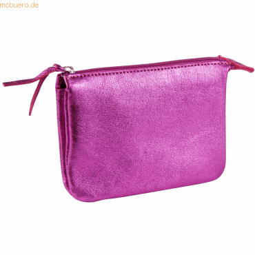 4 x Clairefontaine Tasche klein Leder mit 2 Fächern 13x9cm raspberry 4 x Clairefontaine Tasche klein Leder mit 2 Fächern 13x9cm raspberry von Clairefontaine