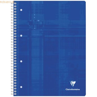 5 x Clairefontaine Kollegblock A4 kariert 4-farbig 120 Blatt farbig so von Clairefontaine