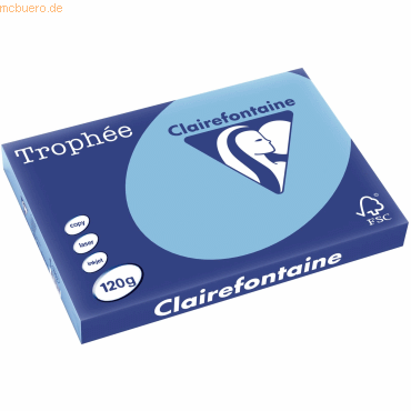 5 x Clairefontaine Kopierpapier Trophee A3 120g/qm VE=250 Blatt lavend von Clairefontaine