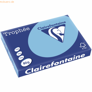 5 x Clairefontaine Kopierpapier Trophee A3 80g/qm VE=500 Blatt lavende von Clairefontaine