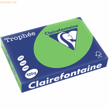 5 x Clairefontaine Kopierpapier Trophee A4 120g/qm VE=250 Blatt maigrü von Clairefontaine