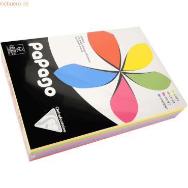 5 x Clairefontaine Multifunktionspapier Papago A4 210x297mm 80g/qm int von Clairefontaine