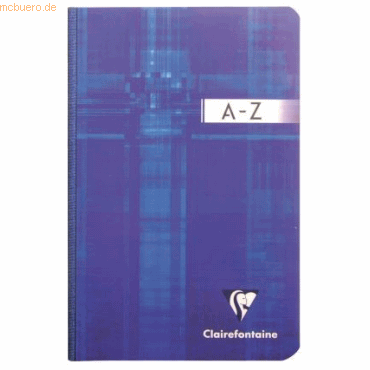 5 x Clairefontaine Registerbuch A5 96 Blatt kariert weicher Deckel A-Z von Clairefontaine