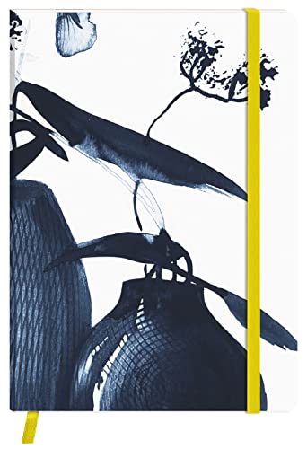 Clairefontaine 115930C - Inkebana, Notizbuch mit weichem Einband DIN A6 10,5x14,8 cm, 64 Blatt, 90g, liniert, Lesezeichen und Gummizugverschluß, Motive sortiert, 1 Stück von Clairefontaine
