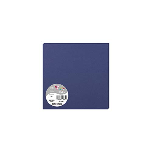 Clairefontaine 1168C Packung (mit 25 Karten Pollen 160 x 160mm) 210g, Königsblau von Clairefontaine