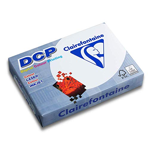 Clairefontaine 1842C - Karton mit 4 Ries Druckerpapier / Kopierpapier DCP, extraweiß, DIN A4, 160g, 250 Blatt x 4, Weiß, 1 Karton Clairefontaine 1842C - Karton mit 4 Ries Druckerpapier / Kopierpapier DCP, extraweiß, DIN A4, 160g, 250 Blatt x 4, Weiß, 1 Karton von Clairefontaine