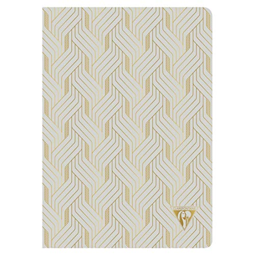 Clairefontaine 193636C Notizbuch Neo Deco Frühlings Sommer Kollektion, mit Fadenbindung, 14,8 x 21cm, 48 Blatt, liniert, 90g, elfenbeinfarbiges Papier, 1 Stück, Perlgrau Clairefontaine 193636C Notizbuch Neo Deco Frühlings Sommer Kollektion, mit Fadenbindung, 14,8 x 21cm, 48 Blatt, liniert, 90g, elfenbeinfarbiges Papier, 1 Stück, Perlgrau von Clairefontaine