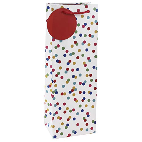 Clairefontaine 26988-4C Geschenktasche, ideal für Flaschen, 12,7 x 9 x 35,5 cm, 1 Stück, bunte punkte / weißer hintergrund Clairefontaine 26988-4C Geschenktasche, ideal für Flaschen, 12,7 x 9 x 35,5 cm, 1 Stück, bunte punkte / weißer hintergrund von Eurowrap
