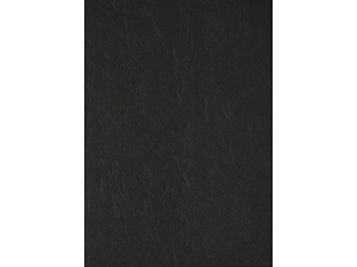 Clairefontaine 2769C Deckblätter - Rückwände, Karton mit Lederstruktur, DIN A4, 240 g/m², 100 Stück, schwarz von Clairefontaine