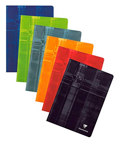 Clairefontaine 3152C Heft (DIN A4, 21 x 29,7 cm, kariert, 90g, 60 Blatt) 1 Stück, farblich sortiert von Clairefontaine