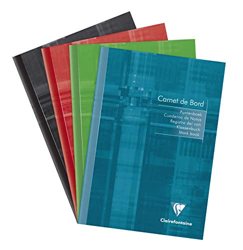 Clairefontaine 3689C - Klassenheft (DIN A5, 14,8 x 21 cm, 20 Blatt, 90g, mikroperforiert) 1 Stück farbig sortiert von Clairefontaine