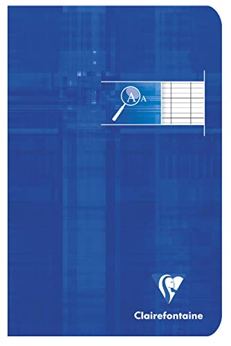 Clairefontaine 3696C - Packung mit 10 Notizheften 11x17cm, 48 Blatt ideal für Sehbehinderte, schwarze Lineatur 2,5mm 10x10, französische Lineatur, 90g, farbig sortiert, 1 Pack von Clairefontaine