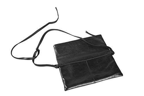 Clairefontaine 410009C Tasche eckig (aus Leder Emanuella, 26x28 cm) 1 Stück schwarz von Clairefontaine