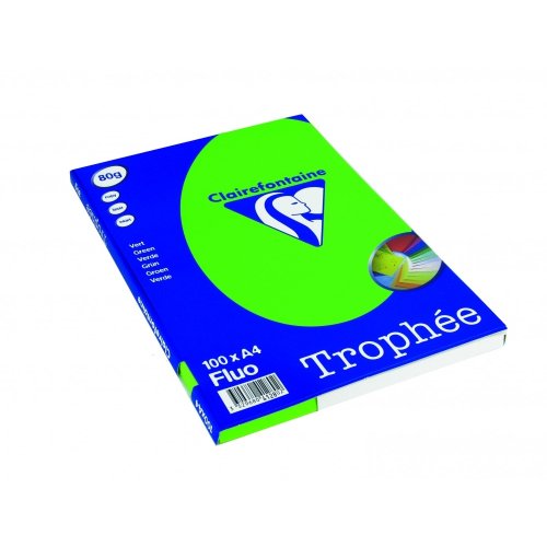 Clairefontaine 4128C - Ries Druckerpapier / Kopierpapier Clairalfa PPP, DIN A4, 80g, 100 Blatt, Neon Grün, 1 Ries Clairefontaine 4128C - Ries Druckerpapier / Kopierpapier Clairalfa PPP, DIN A4, 80g, 100 Blatt, Neon Grün, 1 Ries von Clairefontaine