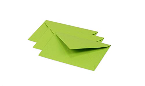 Clairefontaine 5540C - Packung mit 20 Umschläge Pollen, Mini Format 7,5x10 cm, 120g, ideal für Ihre Einladungen und Korrespondenz, Minze, 1 Pack von Clairefontaine