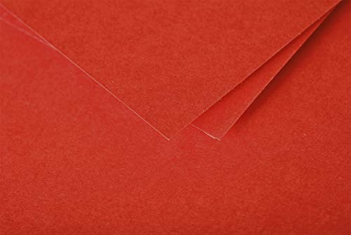 Clairefontaine 55996C - Packung mit 20 Umschläge Pollen selbstklebend, Format C6 (11,4x16,2cm), 120g, Korallenrot, ideal für Ihre Einladungen und Korrespondenz, 1 Pack von Clairefontaine