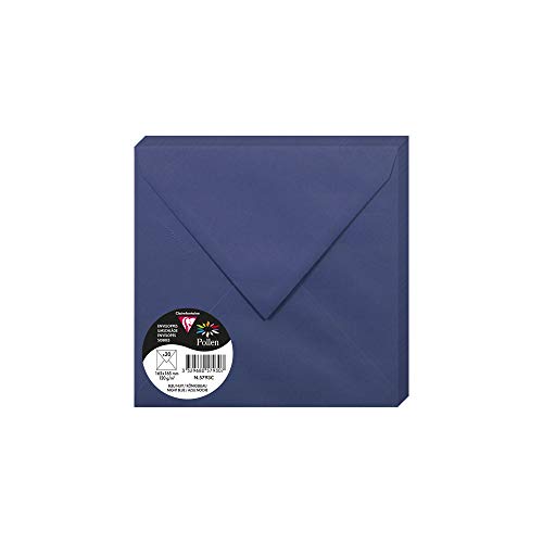 Clairefontaine 5793C - Packung mit 20 Umschläge Pollen, Format 165 x 165mm, 120g, ideal für Einladungen und Korrespondenz, Königsblau, 1 Pack Clairefontaine 5793C - Packung mit 20 Umschläge Pollen, Format 165 x 165mm, 120g, ideal für Einladungen und Korrespondenz, Königsblau, 1 Pack von Clairefontaine