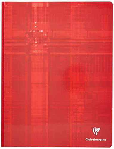 Clairefontaine 69341C - Kladde / Heft geleimt DIN A4+ 24x32 cm, 96 Blatt, französische Lineatur, 90g, farbig sortiert, 1 Stück von Clairefontaine