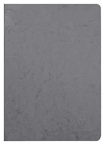 Clairefontaine 733065C Heft AgeBag (DIN A4, 21 x 29,7 cm, liniert, ideal für Ihre Notizen und Zeichnungen, 48 Blatt) 1 Stück grau von Clairefontaine
