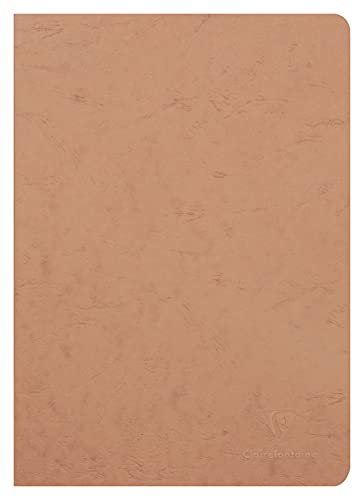 Clairefontaine 73306C Heft (DIN A4, 21 x 29,7 cm, gebund Age Bag liniert mit Rand, 48 Blatt) 1 Stück braun von Clairefontaine