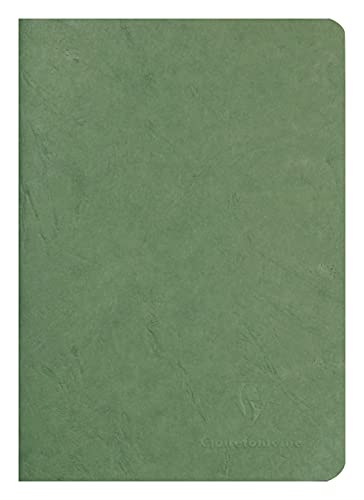 Clairefontaine 733103C Heft AgeBag (DIN A5, 14,8 x 21 cm, Blank, ideal für Ihre Notizen und Zeichnungen, 48 Blatt) 1 Stück grün von Clairefontaine