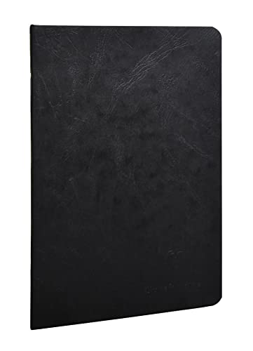 Clairefontaine 733161C Heft (DIN A5, 14,8 x 21 cm, gebund Age Bag liniert, 48 Blatt) 1 Stück schwarz von Clairefontaine