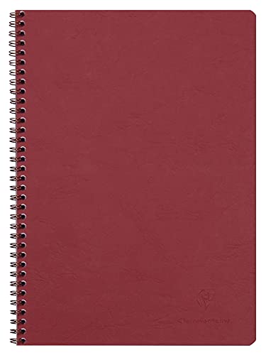 Clairefontaine 781420C Spiralheft Age Bag (DIN A4 21 x 29,7 cm, 50 Blatt, 90 g, kariert) 1 Stück rot von Clairefontaine