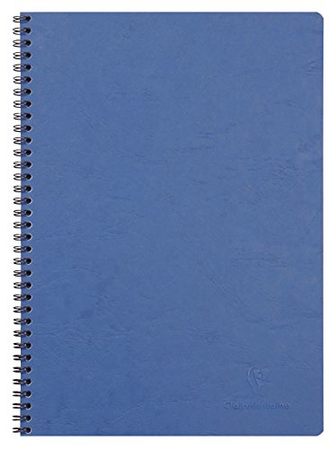 Clairefontaine 781424C Spiralbuch (DIN A4, 21 x 29,7 cm, Age Bag kariert, 50 Blatt) 1 Stück blau von Clairefontaine