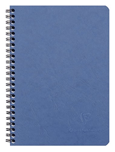 Clairefontaine 785324C Spiralbuch (DIN A5, 14,8 x 21 cm, Age Bag kariert, 50 Blatt) 1 Stück blau von Clairefontaine