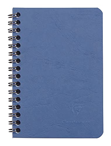 Clairefontaine 785924C Spiralbuch (Age Bag kariert, 9,5 x 14 cm, 50 Blatt) 1 Stück blau von Clairefontaine