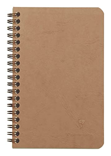 Clairefontaine 78616C Spiralbuch, Age Bag liniert, 11 x 17 cm, 60 Blatt, braun von Clairefontaine