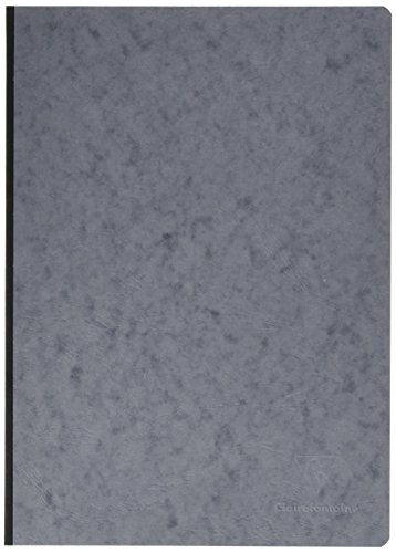 Clairefontaine 791465C AgeBag Notizbuch (DIN A4, 21 x 29,7 cm, 96 Blatt, liniert, bedruckten Vorsatublättern) 1 Stück grau von Clairefontaine