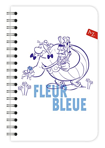 Clairefontaine 813056C - Asterix 5, Adressbuch / Vokabelheft mit Spiralbindung, 11x17 cm, 50 Blatt, liniert, 90g, Motive sortiert, 1 Stück von Clairefontaine