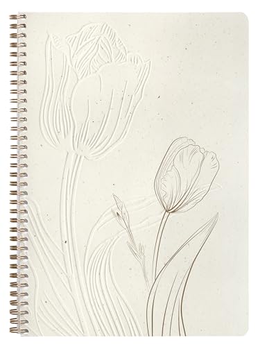 Clairefontaine 813065C – Tulip paper, Spiralbindung, A4, 21 x 29,7 cm, 148 Seiten, Punkte von Clairefontaine