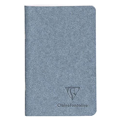Clairefontaine 83518C Notizheft Jeans & Cocoa, 7,5 x 12cm, 24 Blatt, liniert, 1 Stück, Jeans von Clairefontaine