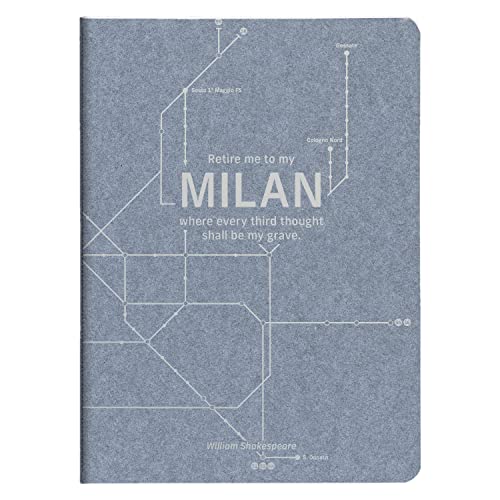 Clairefontaine 83533C - Notizheft Jeans métro, mit Fadenbindung, DIN A5, 14,8x21cm, 48 Blatt liniert, 1 Stück, Motive sortiert von Clairefontaine