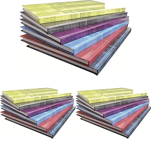 Clairefontaine 9042C - Kladde/Notizbuch mit Hardcover DIN A4, 21x29,7cm, 96 Blatt kariert, farbig sortiert, 1 Stück (Packung mit 3) von Clairefontaine