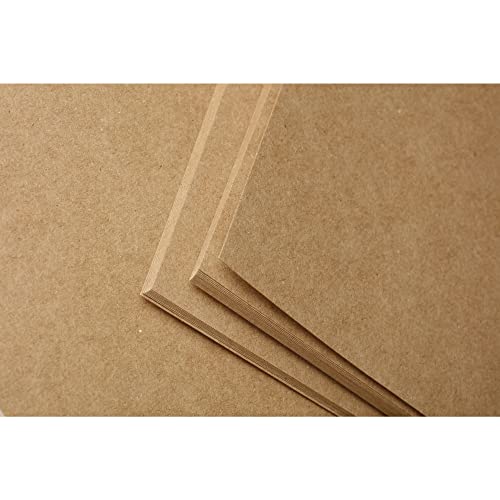 Clairefontaine 975151C Packung mit 10 Blatt Kraftpapier (400g, DIN A4, 21 x 29,7 cm, ideal für Kunstprojekte und zum Einpacken) braun von Clairefontaine