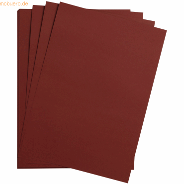Clairefontaine Bastelkarton Maya 185g/qm A3 VE=25 Blatt bordeaux von Clairefontaine