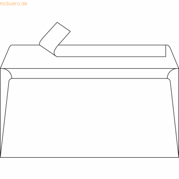 Clairefontaine Briefumschlag DINlang 120g/qm weiß VE=20 Stück von Clairefontaine