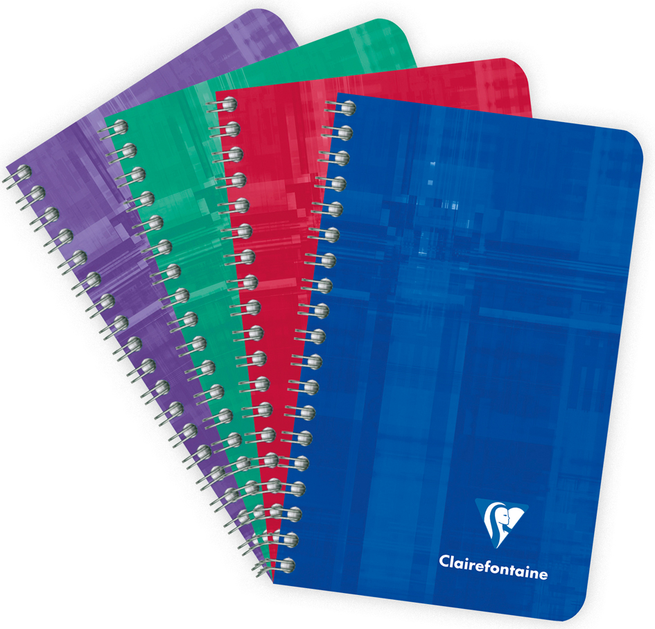 Clairefontaine Spiralheft, 75 x 120 mm, kariert Clairefontaine Spiralheft, 75 x 120 mm, kariert von Clairefontaine
