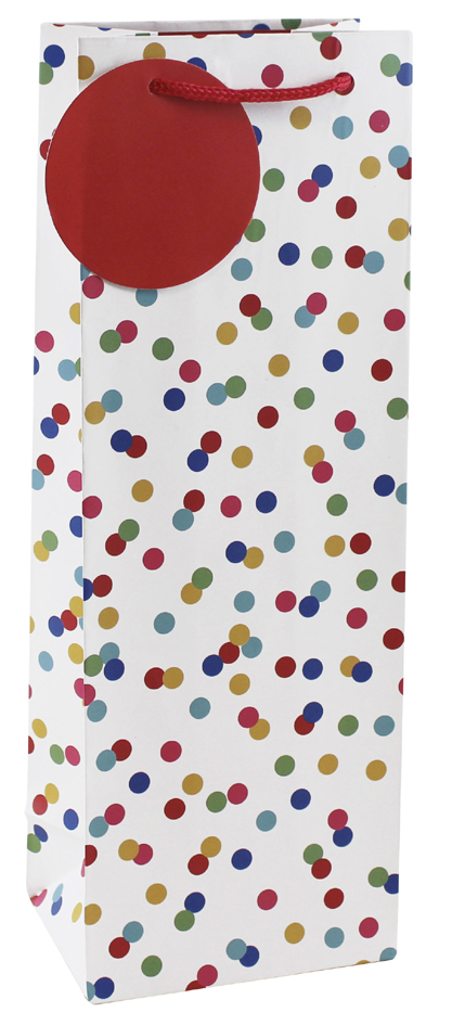 Clairefontaine Flaschentüte , Bunte Punkte, von Clairefontaine