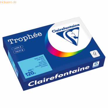 Clairefontaine Kopierpapier 1282PC A4 120g blau 250 Blatt von Clairefontaine