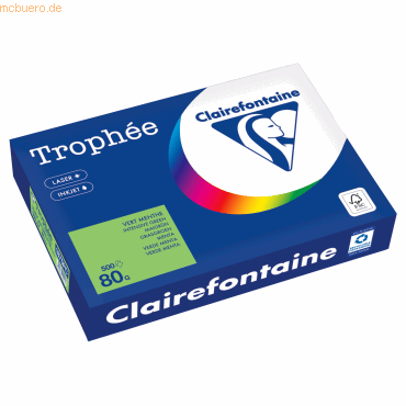 Clairefontaine Kopierpapier 1875PC A4 80g maigrün 500 Blatt von Clairefontaine