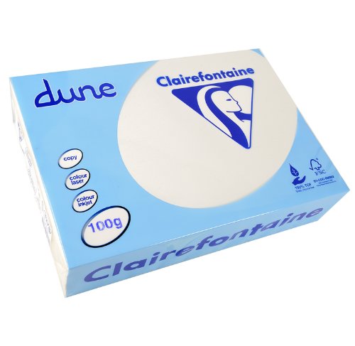 Clairefontaine Kopierpapier 500 Blatt Dune 100 g A4 210 x 297 mm FSC zertifiziert/TCF weiß von Clairefontaine