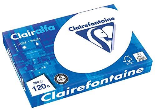 Clairefontaine Kopierpapier Clairalfa/1952C DIN A4 weiß 120 g/qm Inh.250 von Clairefontaine