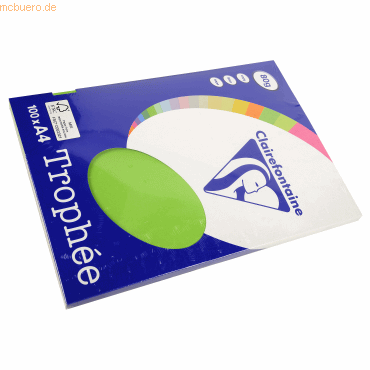 Clairefontaine Kopierpapier Trophee A4 80g/qm VE=100 Blatt minze/maigr Clairefontaine Kopierpapier Trophee A4 80g/qm VE=100 Blatt minze/maigr von Clairefontaine