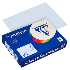 Clairefontaine Kopierpapier Trophée hellblau DIN A4 160 g/qm 250 Blatt Clairefontaine Kopierpapier Trophée hellblau DIN A4 160 g/qm 250 Blatt von Clairefontaine