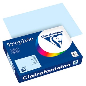 Clairefontaine Kopierpapier Trophée hellblau DIN A4 80 g/qm 500 Blatt von Clairefontaine
